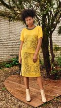 Cargar imagen en el visor de la galería, Falda Orquídea Alpaca - Amarillo y gris