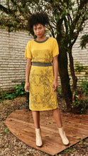 Cargar imagen en el visor de la galería, Falda Orquídea Alpaca - Amarillo y gris