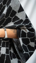 Cargar imagen en el visor de la galería, Cárdigan Libélula - negro y gris claro - DISPONIBLE POR ENCARGO