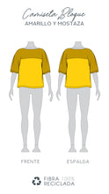 Cargar imagen en el visor de la galería, Camiseta Tejida Bloques - amarillo y mostaza - DISPONIBLE POR ENCARGO

